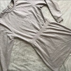 ASOS Long Sleeve Sweatshirt Gray Athleisure Dress